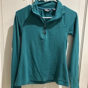 Eddie Bauer Teal Quarter-Zip Pullover